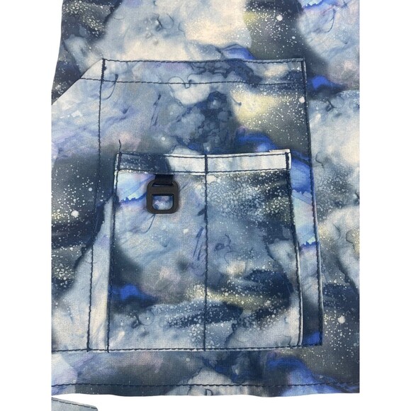 Carhartt Force Cross-Flex Modern Fit SS Scrub Top Blue Watercolor Indigo Flow S - Picture 7 of 12